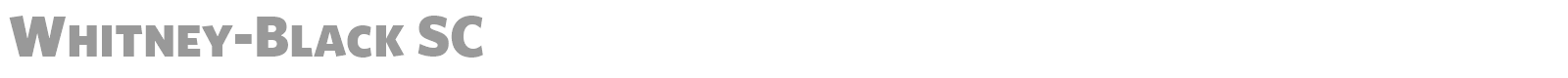 Whitney-Black SC font preview