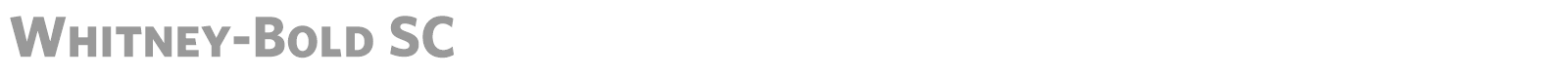 Whitney-Bold SC font preview