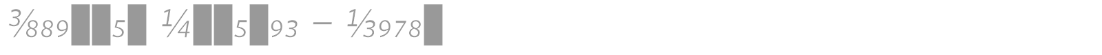 Whitney Numeric - Light font preview