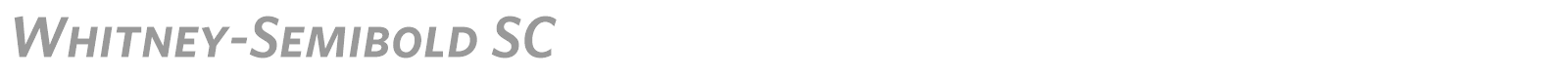 Whitney-Semibold SC font preview