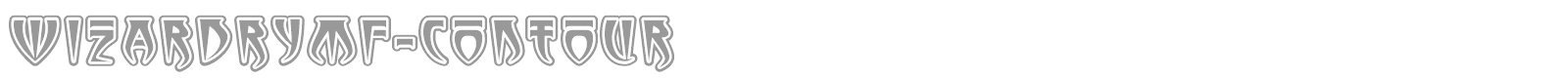 WizardryMF-Contour font preview