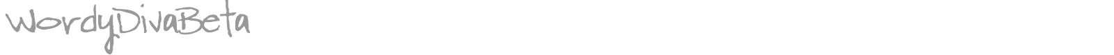 WordyDivaBeta font preview