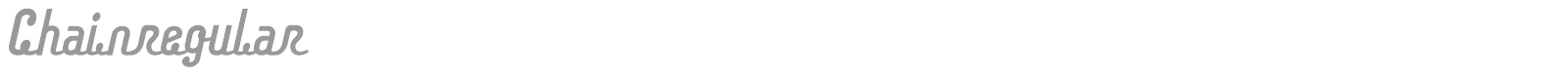 Chainregular font preview