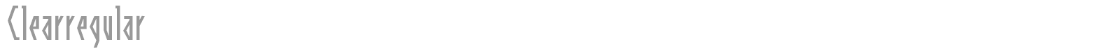 Clearregular font preview