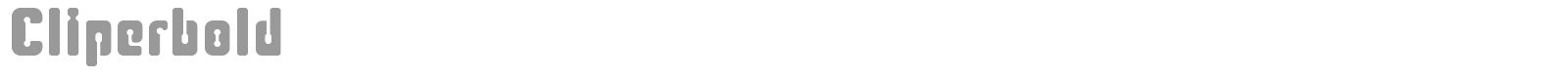 Cliperbold font preview