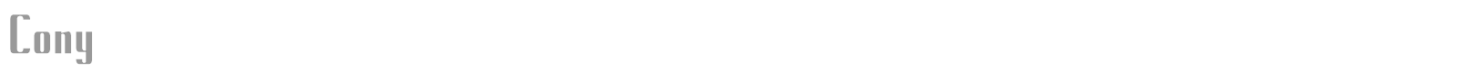 Cony font preview