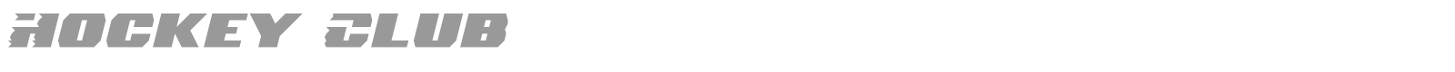 Hockey Club font preview
