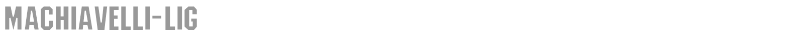 Machiavelli-Lig font preview
