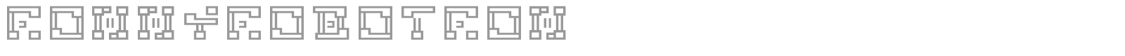 ronnyrobotron font preview