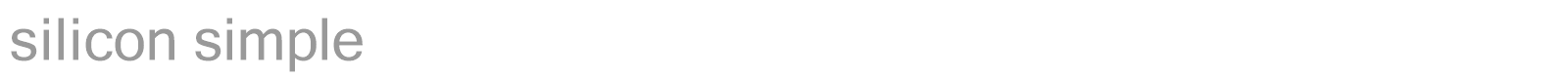 silicon simple font preview