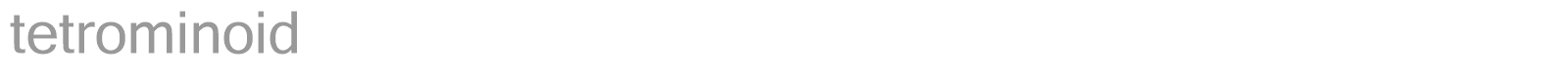 tetrominoid font preview