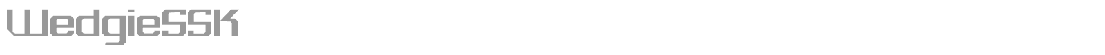 WedgieSSK font preview