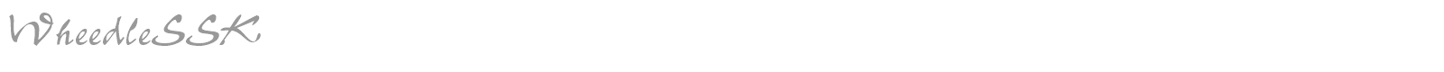 WheedleSSK font preview