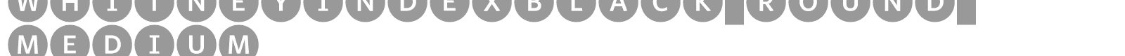 WhitneyIndexBlack-Round-Medium font preview