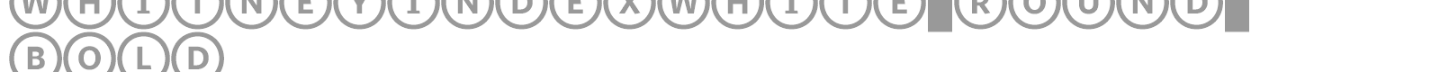 WhitneyIndexWhite-Round-Bold font preview