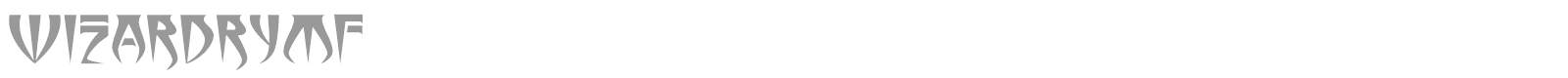 WizardryMF font preview
