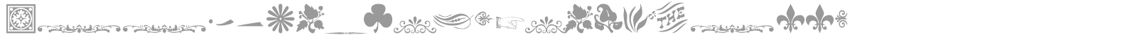 WoodcutOrnamentsTwoSSK font preview