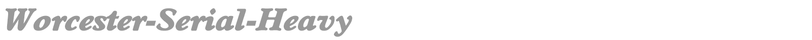 Worcester-Serial-Heavy font preview