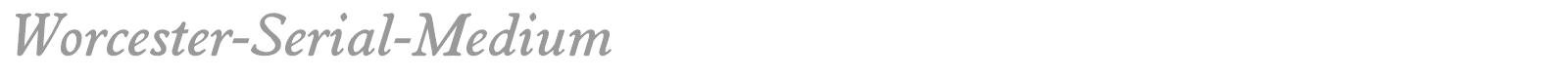 Worcester-Serial-Medium font preview