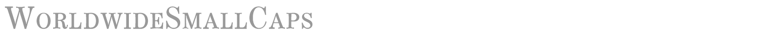 WorldwideSmallCaps font preview