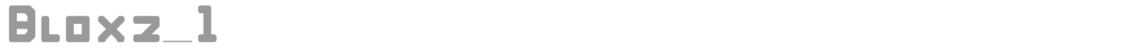 Bloxz 1 font preview