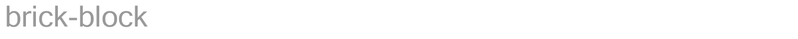 brick-block font preview