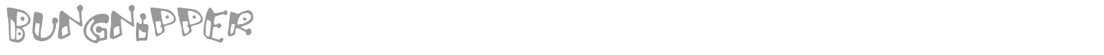 Bungnipper font preview