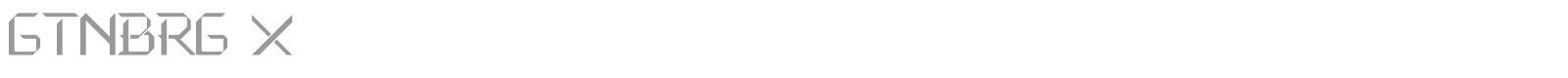 GTNBRG X font preview