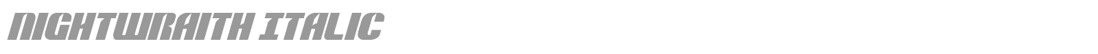Nightwraith Italic font preview