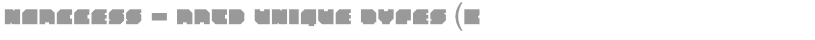 NoAccess - AACD Unique Types (BETA) font preview