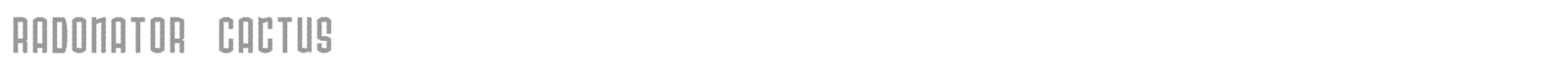Radonator font preview