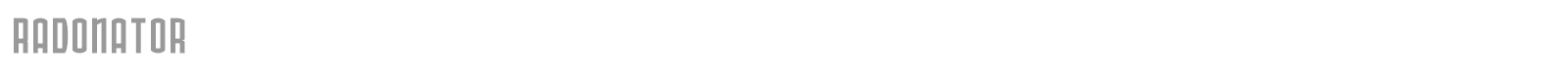 Radonator font preview