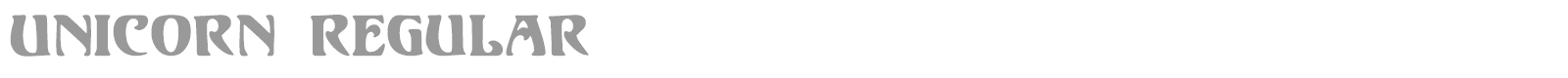 Unicorn Regular font preview