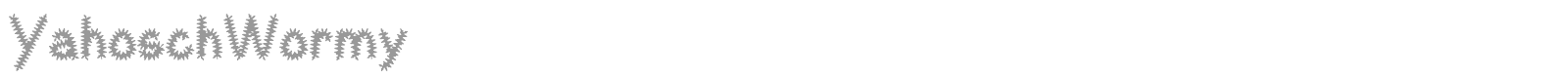 YahoschWormy font preview
