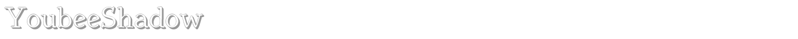 YoubeeShadow font preview