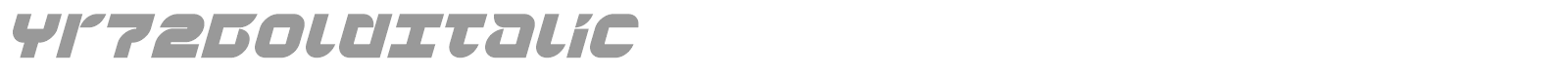 Yr72BoldItalic font preview