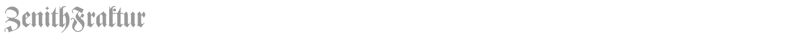 ZenithFraktur font preview