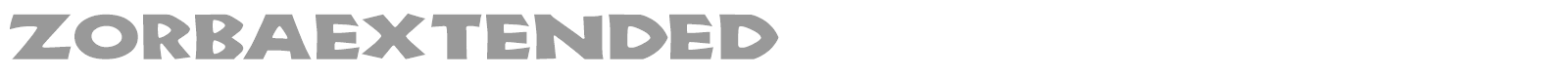 ZorbaExtended font preview