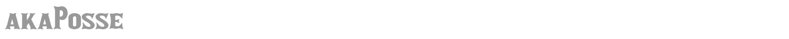 Aka Posse font preview