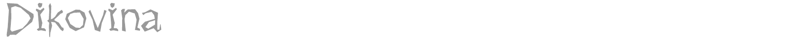 Dikovina font preview