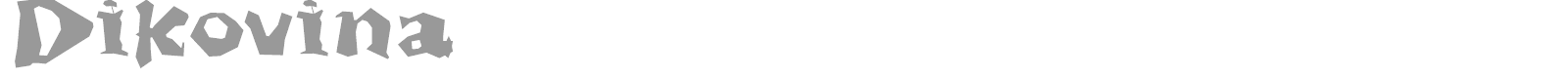 Dikovina font preview