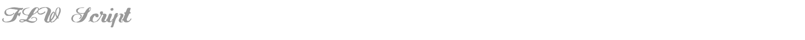 FLW Script font preview