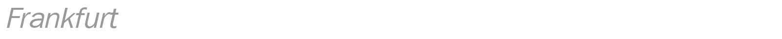 Frankfurt font preview