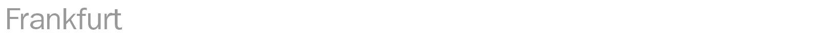 Frankfurt font preview