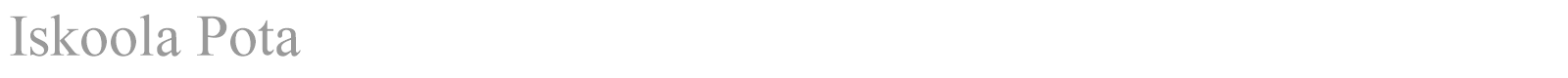 Iskoola Pota font preview