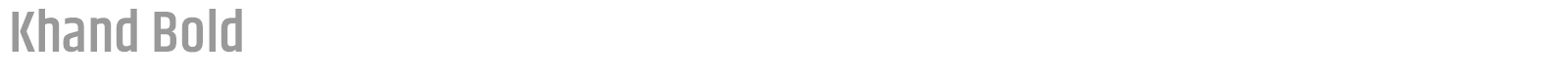 Khand SemiLight font preview
