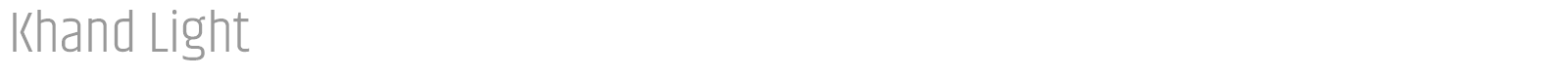 Khand SemiLight font preview