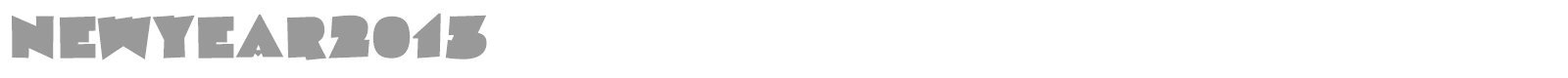 NewYear2013 font preview