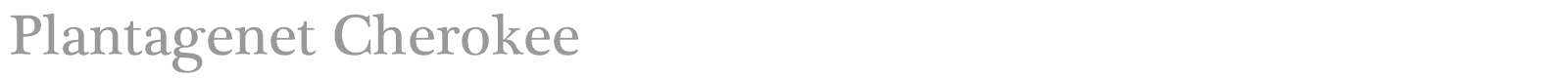 Plantagenet Cherokee font preview