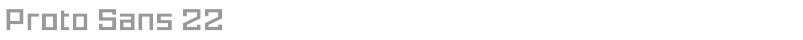 Proto Sans font preview